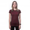 Sensor merino air dámské triko kr. rukáv port red