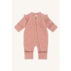 Zimní overal merino fleece jeden zip bez kapuce Hust and Claire - ash rose