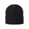 Merino čepice žebrovaná Pure Pure - dospělá -černá