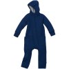 Merino overal na zip vařená vlna Disana - navy