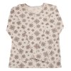 Dámské merino triko JOHA - vločky na přírodní