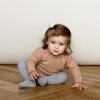 Protiskluzové merino punčocháče GoBabyGo - grey melange