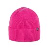 Velmi teplá merino čepice žebrovaná s ohrnovacím lemem Pure Pure s kašmírem - unisex dospělá - růžová