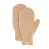 Mittens made of camel wool, beige (S)