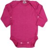 Body merino/hedvábí Cosilana dl. rukáv růžové