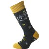 Lyžařské ponožky Lasting žlutá ovečka