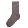 Tenké merino ponožky JOHA kaštanový melír