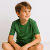 glueckskind t shirt waldgruen merinowolle Seide