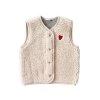 Dětská vesta TYB junior Alwero Robby - Sandy brown se srdíčkem