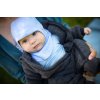 Merino zimní overal Mikk-line antracit s náplety