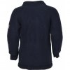 Dětská mikina merino-fleece Mikk-line - náplety- tm. modrá
