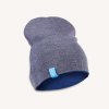 Paterns čepice dvoubarevná modrá/šedá