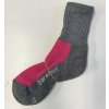 Merino barefoot ponožky dětské Minimol zesílené - růžová