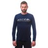 Pánské merino triko Sensor active pt mountains  dl.rukáv deep blue