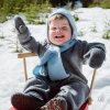 Zimní overal vařená vlna s kapucí iobio sv. modrá