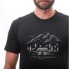 Pánské merino triko Sensor active pt Van Life kr.rukáv černá