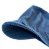 Glueckskind Sommerkappe Sonnenhut Kinder UVSchutz royal blau dunkelblau dunkel Baby Kind Maedchen Buben Knaben 1 2Jahre Kinder 74 80 86 92 100 bio GOTS MerinoWolle Seide1