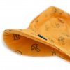 Glueckskind Sommerkappe Sonnenhut Kinder UVSchutz sonnengelb Fuchs 62 68 100 bio GOTS MerinoWolle Seide1