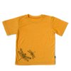 Glueckskind T Shirt sonnengelb Libelle 100 bio GOTS MerinoWolle Seide