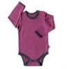 Glueckskind Body zwetschke 86 92 100 bio GOTS MerinoWolle Seide.webp