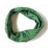 Glueckskind Loop Schal waldgruen Fuchs 100 bio GOTS MerinoWolle Seide1