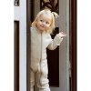 Baby Brushed Wool Suit Wolloverall mikk line Melange Offwhite 5