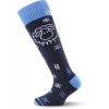 Lyžařské ponožky Lasting modrá ovečka