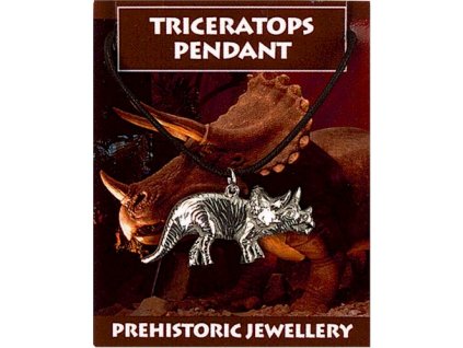 90 cinovy privesok triceratops
