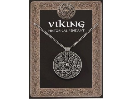 315 cinovy privesok vikingsky stit s retiazkou