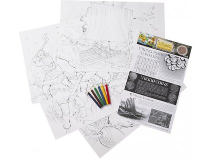 321 balicek vyfarbovacich vzdelavacich plagatov vikingovia