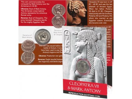 444 balicek mince denar marka antonia a kleopatry