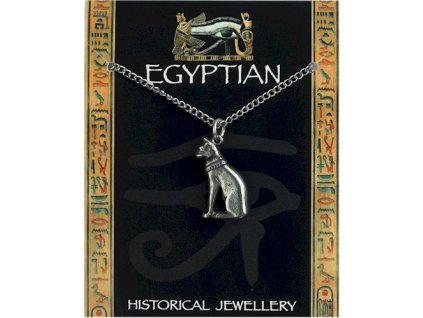 462 cinovy egyptsky privesok macka s retiazkou