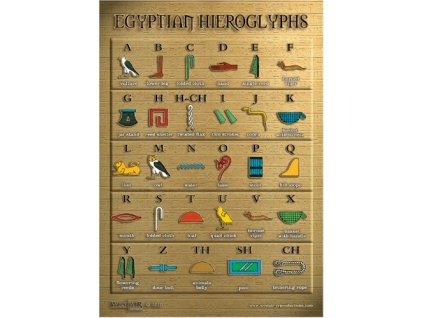 639 plagat a3 egyptska hieroglyficka abeceda