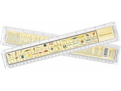 681 30 cm pravitko egyptske hieroglyfy