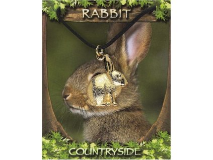 708 pozlateny privesok zajacik