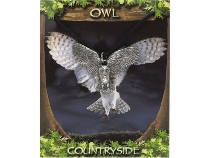 717 cinovy privesok sova