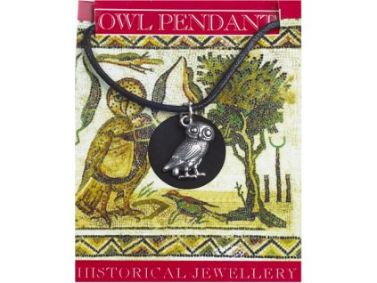 855 cinovy rimsky privesok sova