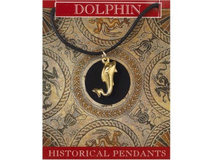 858 pozlateny privesok delfin