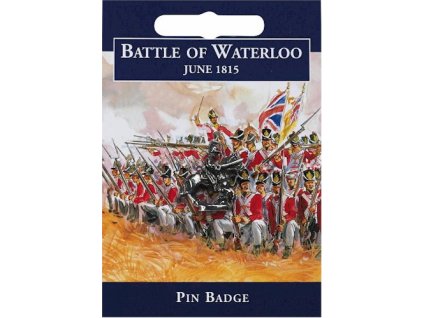 1197 cinovy odznak kavaleria z waterloo