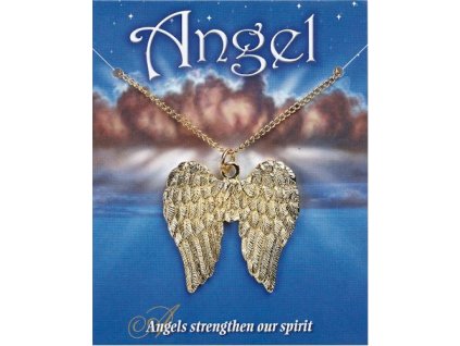 1368 pozlateny privesok anjelske kridla