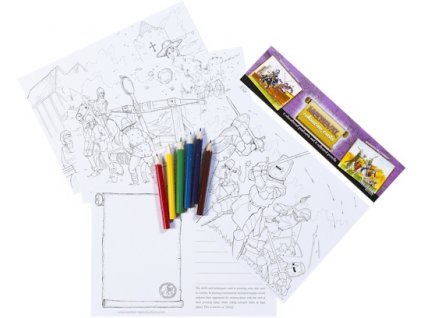 1650 balicek vyfarbovacich vzdelavacich pohladnic stredovek