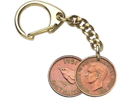 1689 klucenka farthing krala juraja vi