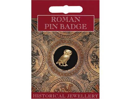 1698 pozlateny odznak sova minerva