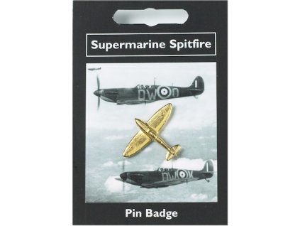 1800 pozlateny odznak supermarine spitfire