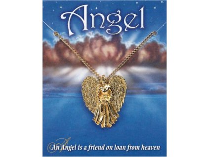 1884 pozlateny privesok anjel strazny