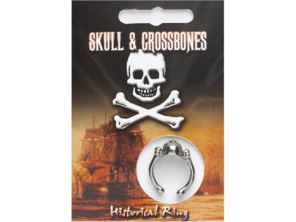 1941 cinovy prsten lebka s prekrizenymi hnatmi