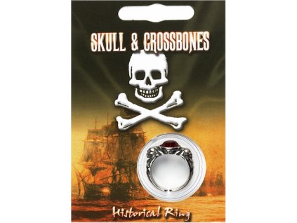 2004 cinovy piratsky prsten s kamenom