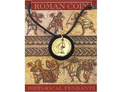 2091 pozlateny privesok mince aureus cisara domitiana