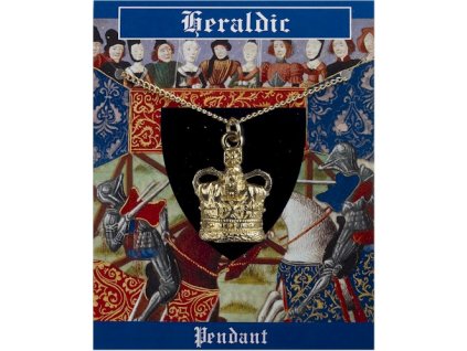 2211 pozlateny privesok heraldicka koruna