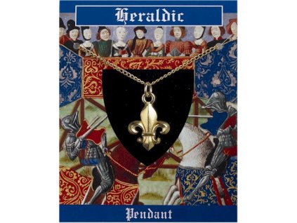 2223 pozlateny privesok heraldicka kralovska lalia